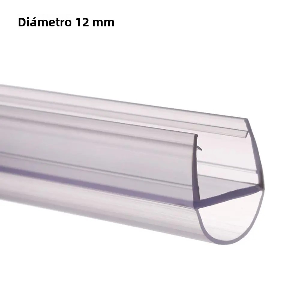 D-12mm Tragbare Duschtür-/fensterdichtungsleiste, Transparentes, Stoßfestes Pvc-material, Wasserdicht.