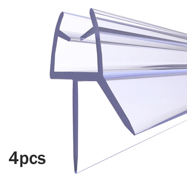 4-teilige Pvc-dichtungsleiste Für Duschtüren Aus Glas Für Einfache Montage Im Badezimmer