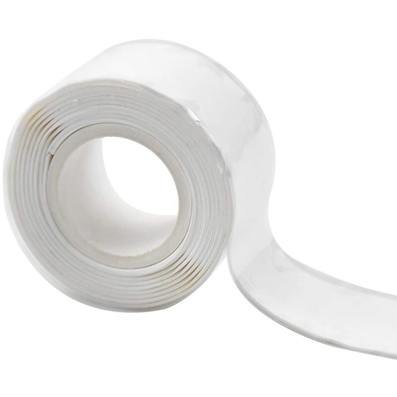 Weißes Silikon-reparaturband, Auslaufsicheres Band, Selbstklebender Dichtungsstreifen, 1 M X 2,5 Cm, Zur Reparatur Von Wasserleitungen, Gehäusen Und Kabeln