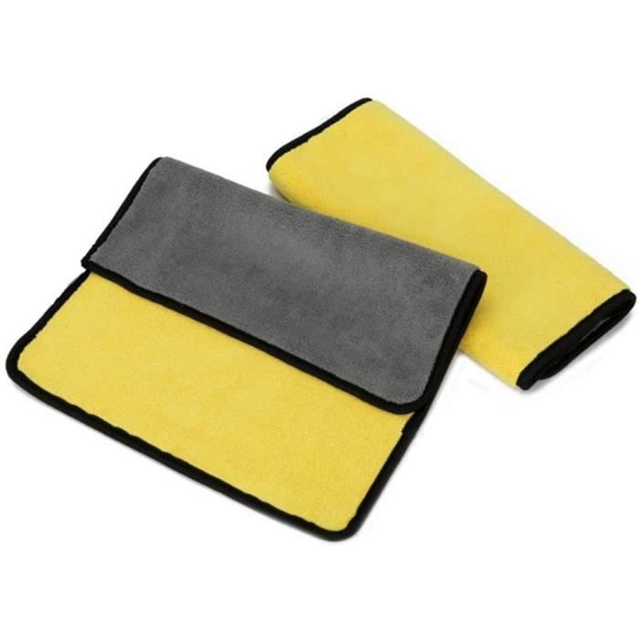 2 Stück Dicke Mikrofasertücher, Super Saugfähige Autowaschtücher, Fusselfrei, 30 X 30 Cm