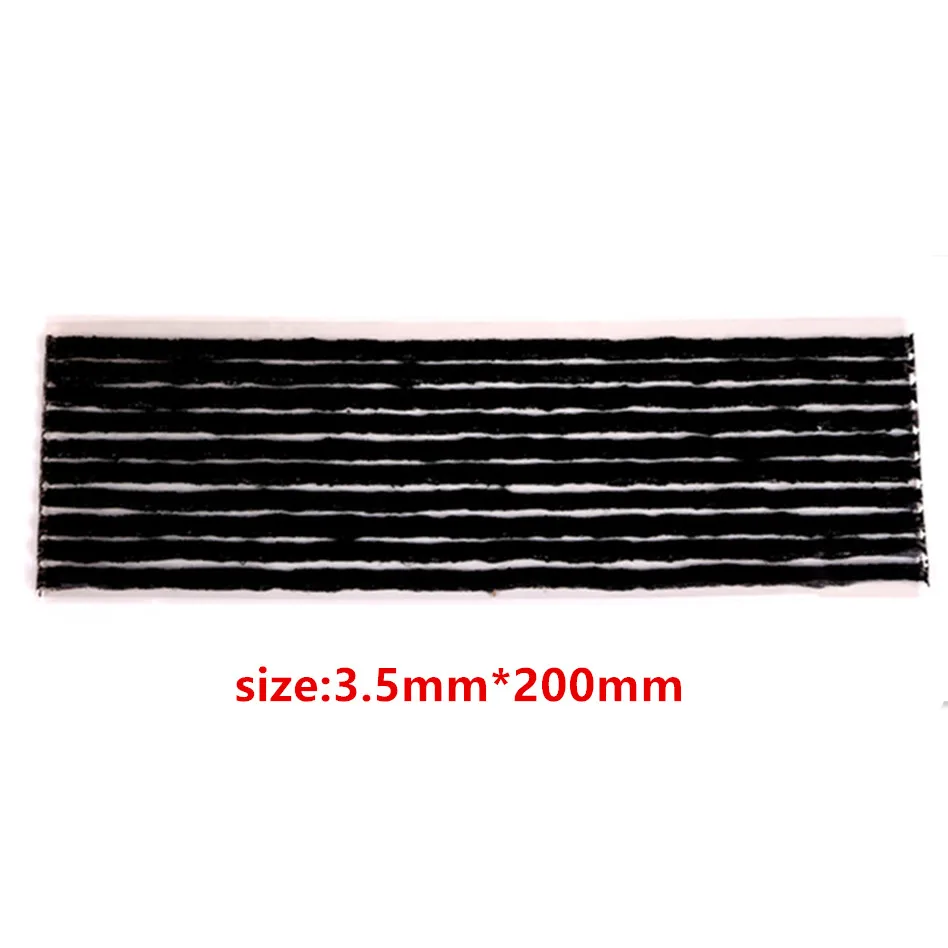 30 Stück Schwarze/braune Gummistreifen Zur Reparatur Schlauchloser Reifen, 3,5 Mm × 100 Mm / 4,5 Mm × 100 Mm / 6,0 Mm × 200 Mm