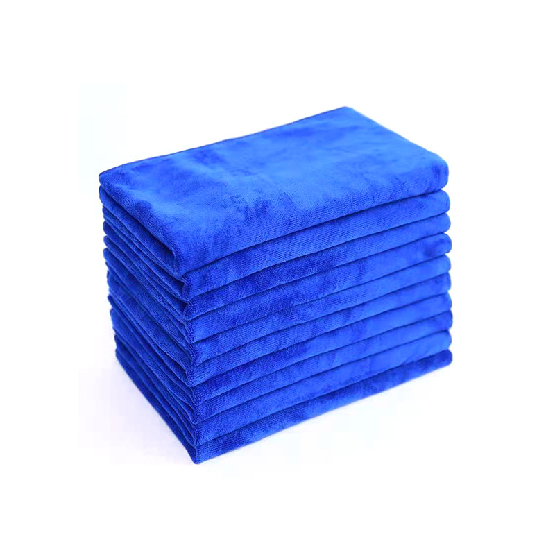 10er-packung Blaue Mikrofasertücher Zur Autoreinigung