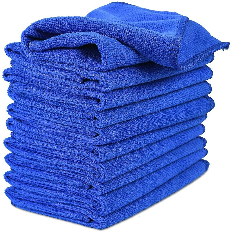 Mikrofasertücher Für Autos, Fensterputztücher, 10er-pack Autopflege-poliertücher Für Zuhause, Küche Und Auto, 30 Cm X 30 Cm