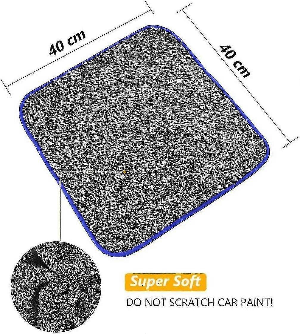 3 Mikrofasertücher Für Die Autoreinigung – 1200 G/m² Autowaschtücher – Sy