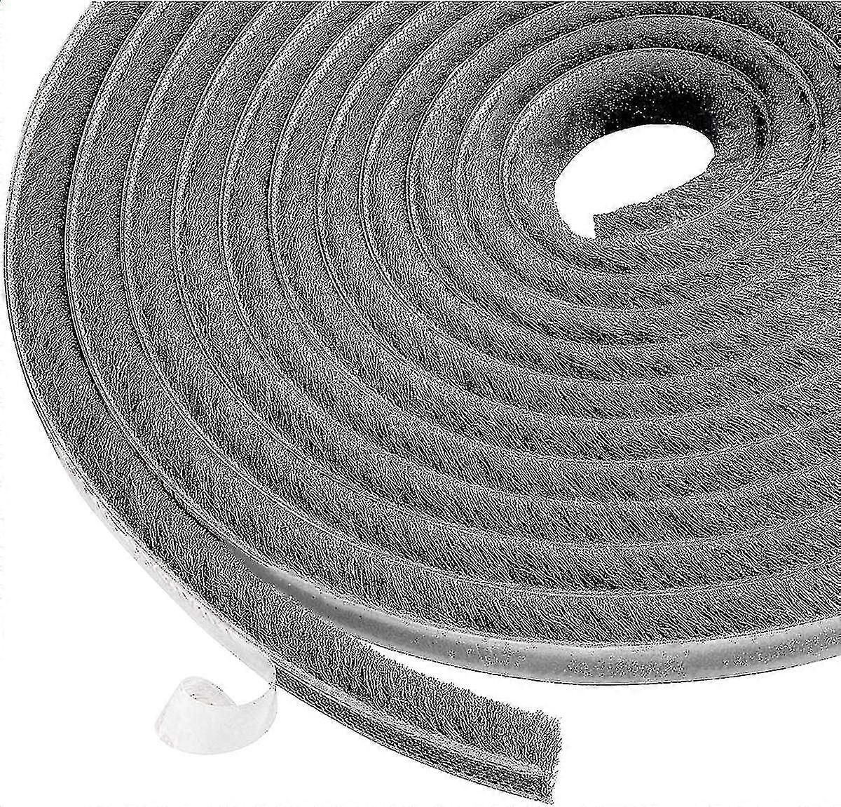 10 M Bürstendichtungsstreifen, Wind- Und Staubdicht, Selbstklebend, Für Bewegliche Fenster Und Türen, 9 Mm Breit X 9 Mm Hoch, Grau, Betterlifefg
