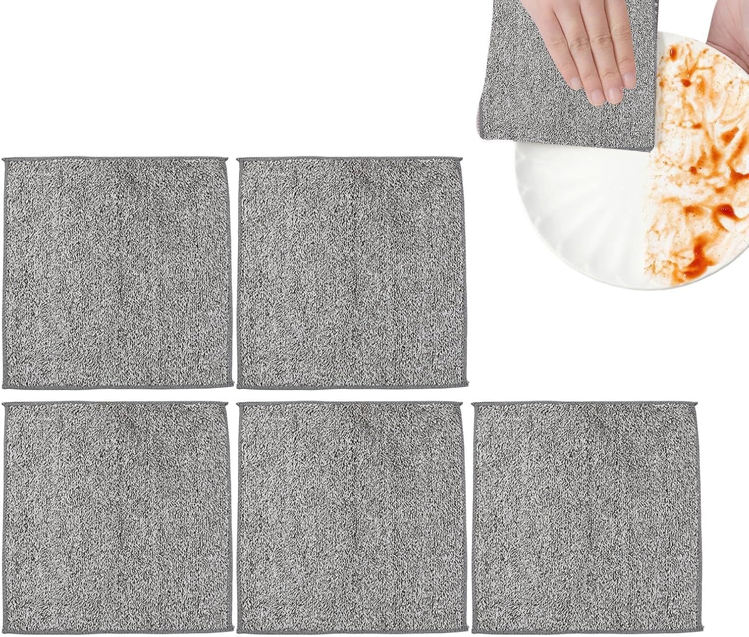Mikrofasertuch, Staubtuch, 25 X 25 Cm, Wasserabsorbierend, Zur Staubentfernung, Für Haushalt, Küche, Auto Und Werkstatt