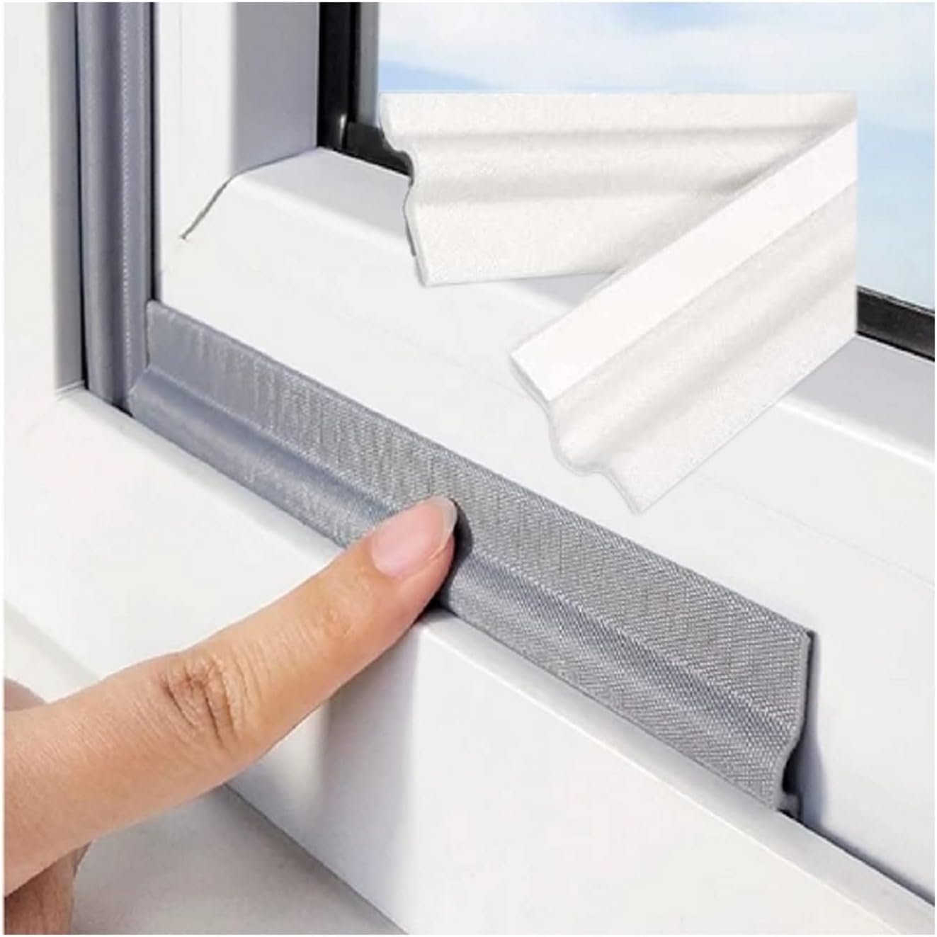 80 Zoll Lange, Selbstklebende Fensterdichtungsleiste, Wind- Und Schalldichte Türdichtung, Pu-schaum-bodendichtungsleiste Zum Schutz Von Schiebetüren