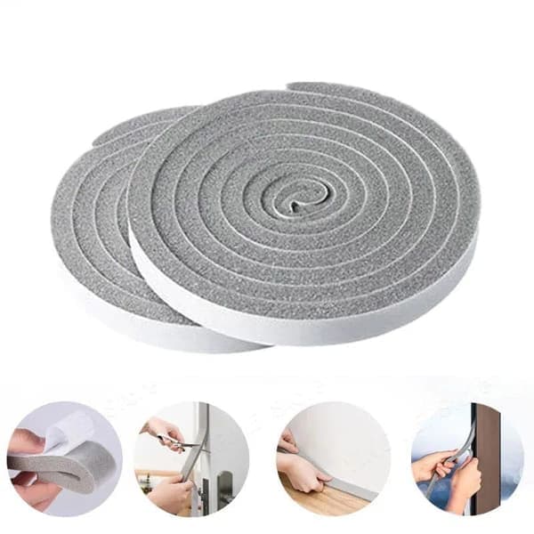 Selbstklebender Silikon-dichtungsstreifen – Wasserdicht/winddicht/schalldicht 10 X 15 X 2000 Mm