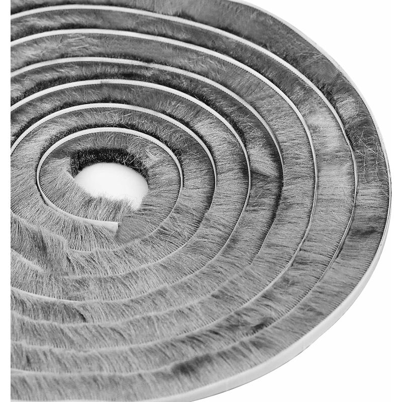 Triom 5 M Bürstendichtungsstreifen 9 Mm X 15 Mm, Selbstklebend, Staubdicht, Winddicht, Für Bewegliche Fenster Und Türen