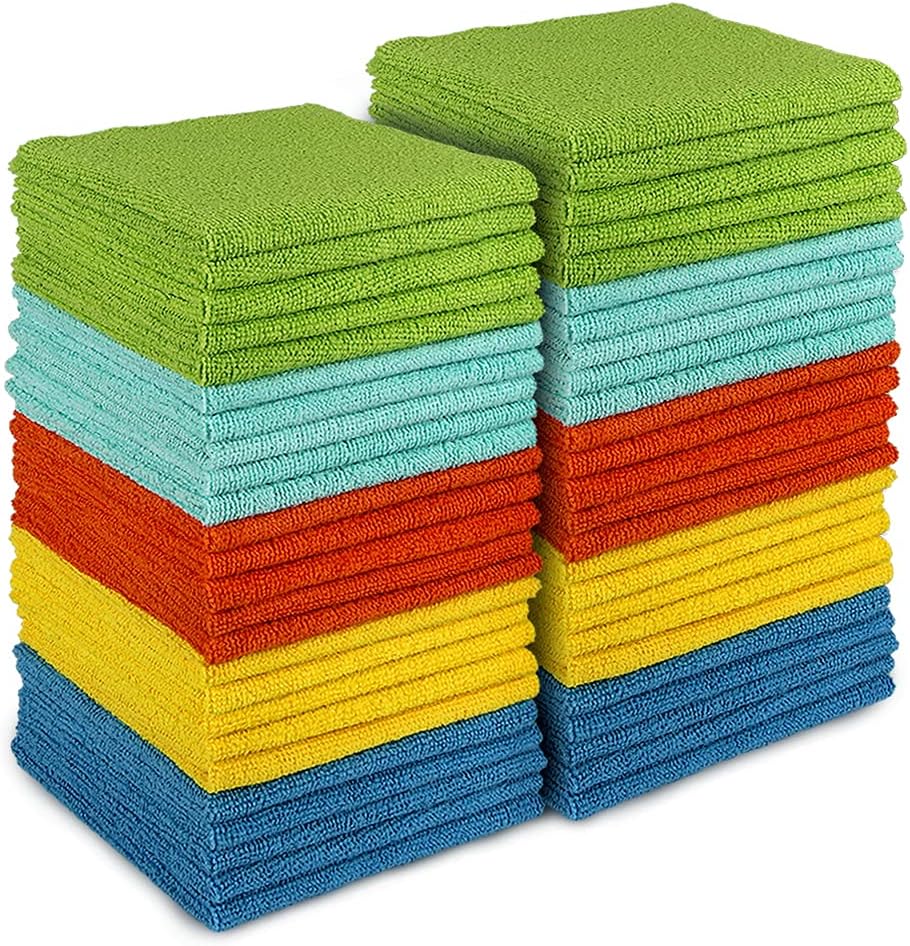 Mikrofasertücher, 50 Stück, Mikrofasertücher Für Autos, Allzweck-reinigungstücher Für Haushalt, Staubtücher Für Küche, Auto Und Fenster, 30 Cm X