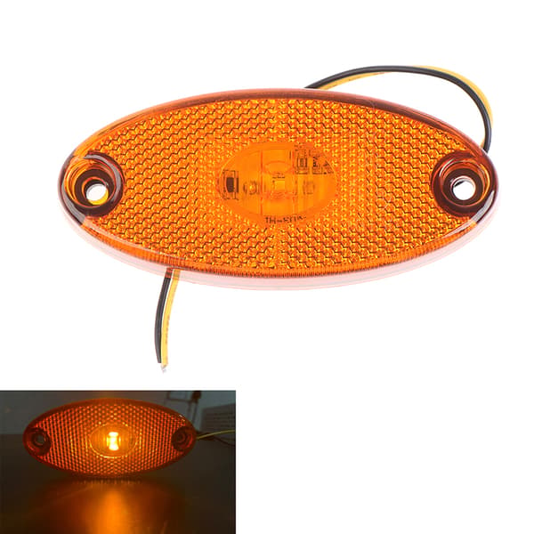 3-led 12v/24v Seitenmarkierungsleuchten - Gelbe Signalleuchten Für Anhänger Und Wohnwagen