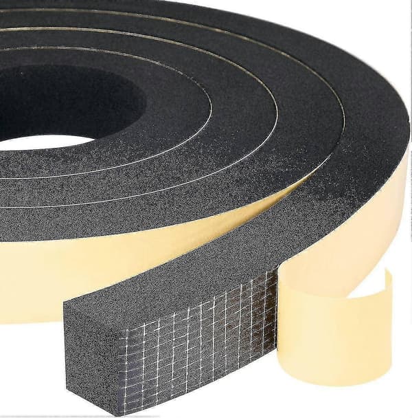 Schaumstoff-dichtungsstreifen, 2 Rollen, 25 Mm (b) X 20 Mm (h) X 4 M (l), Wetterfest, Stoßfest, Stoßdämpfend, Für Möbel