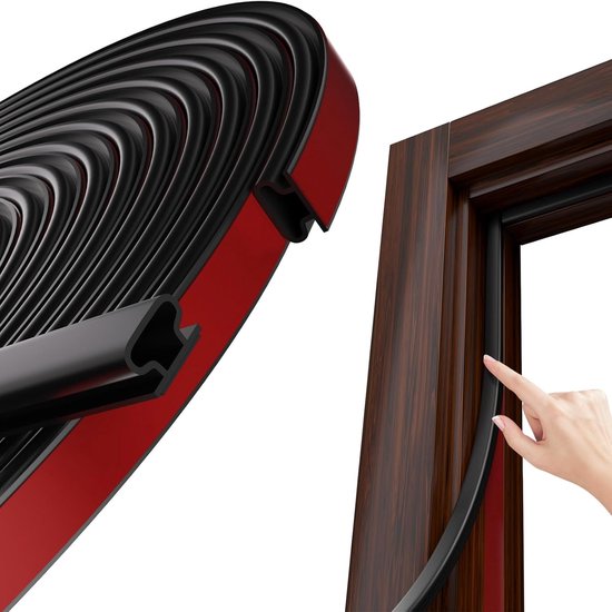 Pvc-tür- Und Fensterdichtungen – D-förmige Gummidichtungen – Selbstklebende Schalldämmdichtungen – Geeignet Für 3–6 Mm Türrahmen
