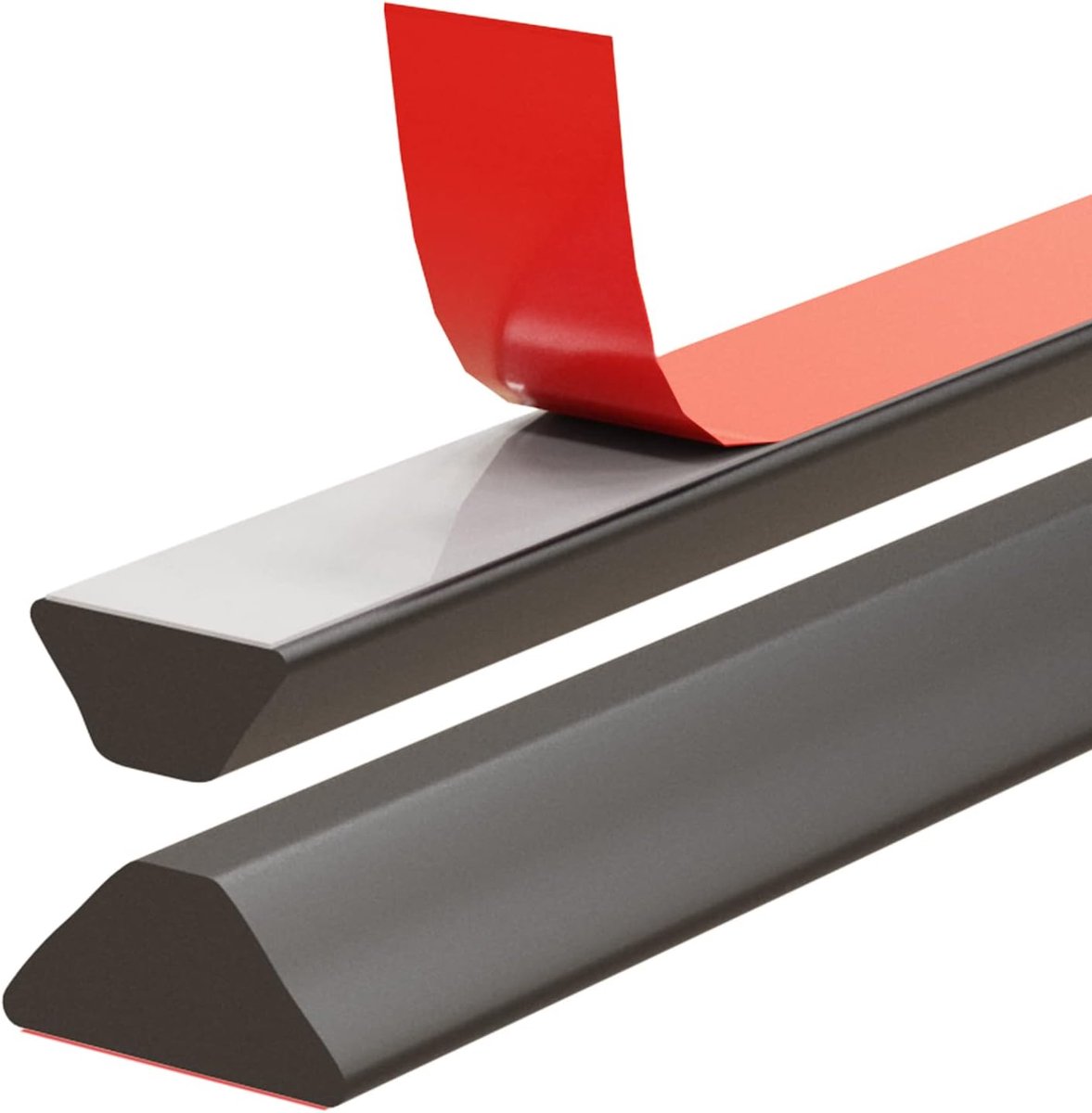 Duschdichtung 100 Cm Schwarz - Selbstklebende Silikon-deckenleiste - Auslaufsicherer Wasserstopper Für Duschbecken