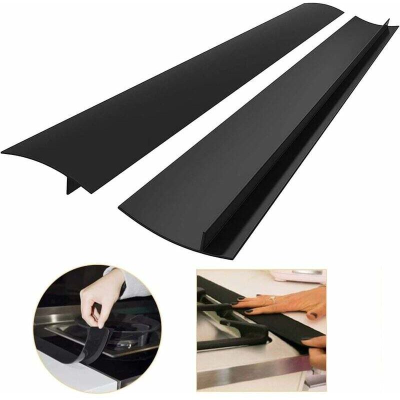 Packung Mit 25 X 63 Cm Langen Kantendichtungsstreifen Für Küchenarbeitsplatten, Silikon-dichtungsstreifen Für Herdplatten, Lange Fülldichtung Zum Abdichten Von Flüssigkeiten Zwischen Arbeitsplatten