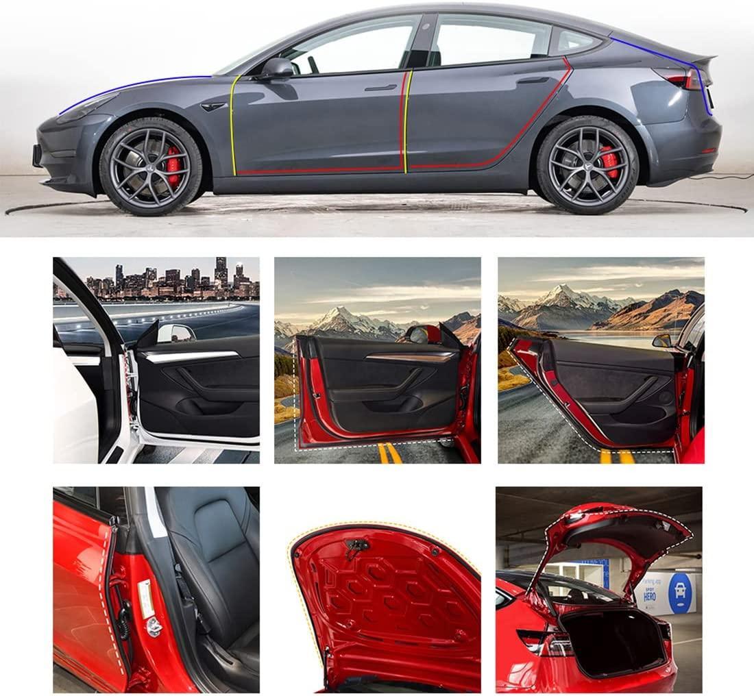 [zd]tesla Model Y Türdichtungssatz Gummistreifen 8er-pack