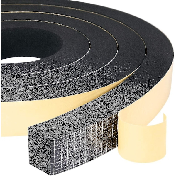 Schaumstoff-dichtungsstreifen, 2 Rollen, 25 Mm (b) X 20 Mm (h) X 2 M (l), Wetterfest, Stoßfest, Kollisionssicher, Möbel