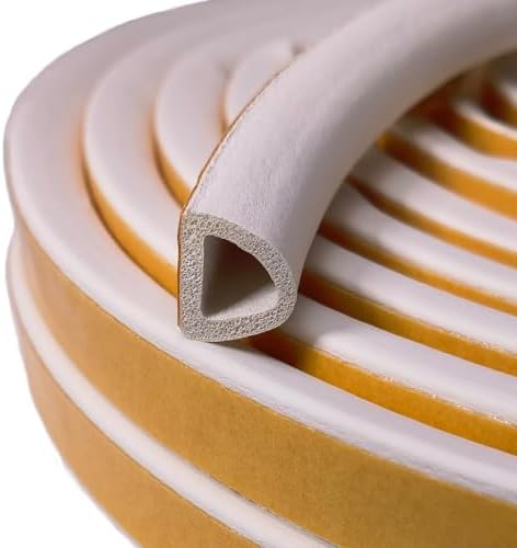 Vitam Amo Dichtungsband Für Türen/fenster, 5,5 Meter, Selbstklebend, Dichtet Große Spalten (8 Mm Bis 12 Mm) Ab, Leicht Zuschneidbar