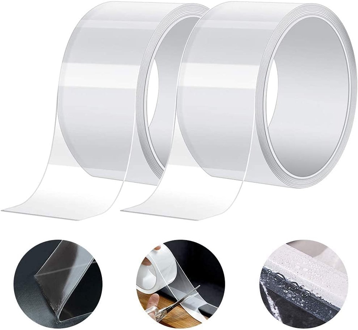 Wasserdichte Pvc-eckendichtung, 3 M X 5 Cm, Selbstklebendes Dichtungsband, 2 Stück, Transparent