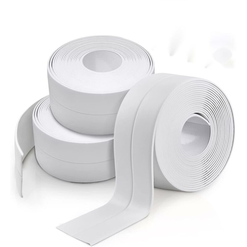 3 Rollen Wasserdichtes, Selbstklebendes Dichtungsband Für Bad, Küche, Wc, Badewanne, Ecken Und Fenster (ausführung 2) - Modou