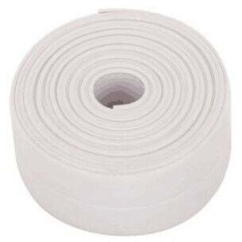 1 Rolle (weiß) Wasserdichtes Dichtungsband. Abdichtung Für Badezimmer. Selbstklebendes Pvc-dichtungsband Für Küche, Wc Und Badewanne.