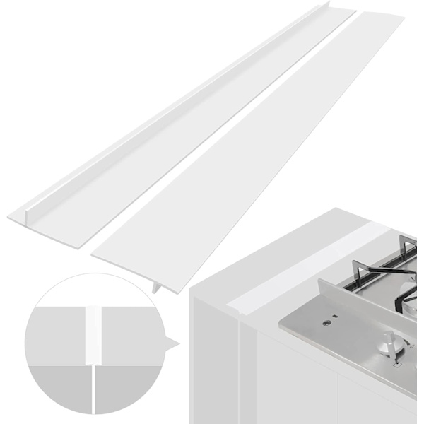 Herddichtung Hält Den Bereich Zwischen Herd Und Schrank Sauber, 61,5 Cm, 2er-pack, Weiß