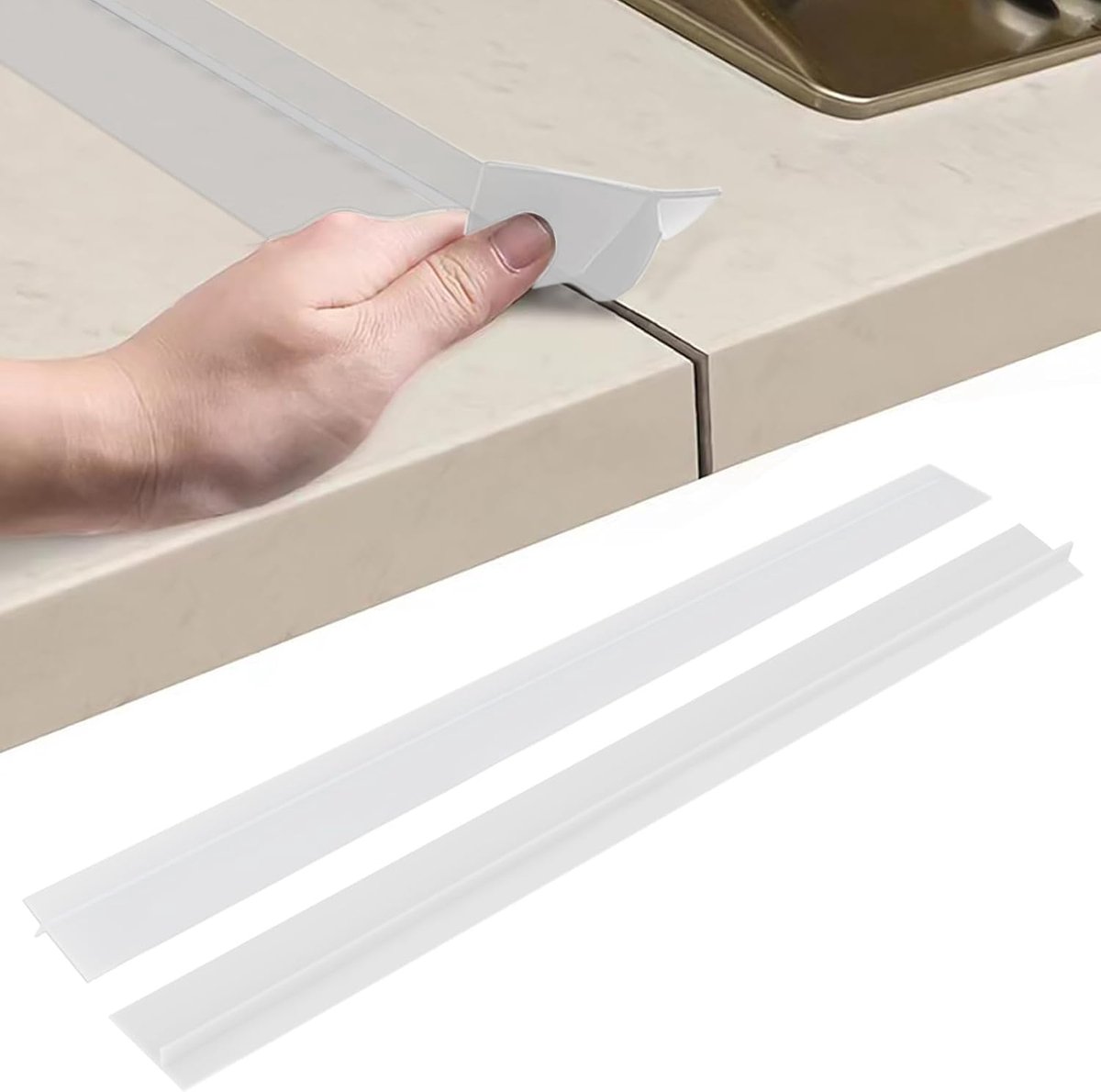 2 Stück – Fleckenabweisende Dichtungsleiste – Silikon-schutzplatten Für Küchenherde – Silikon-schutzplatten Für Arbeitsplatten