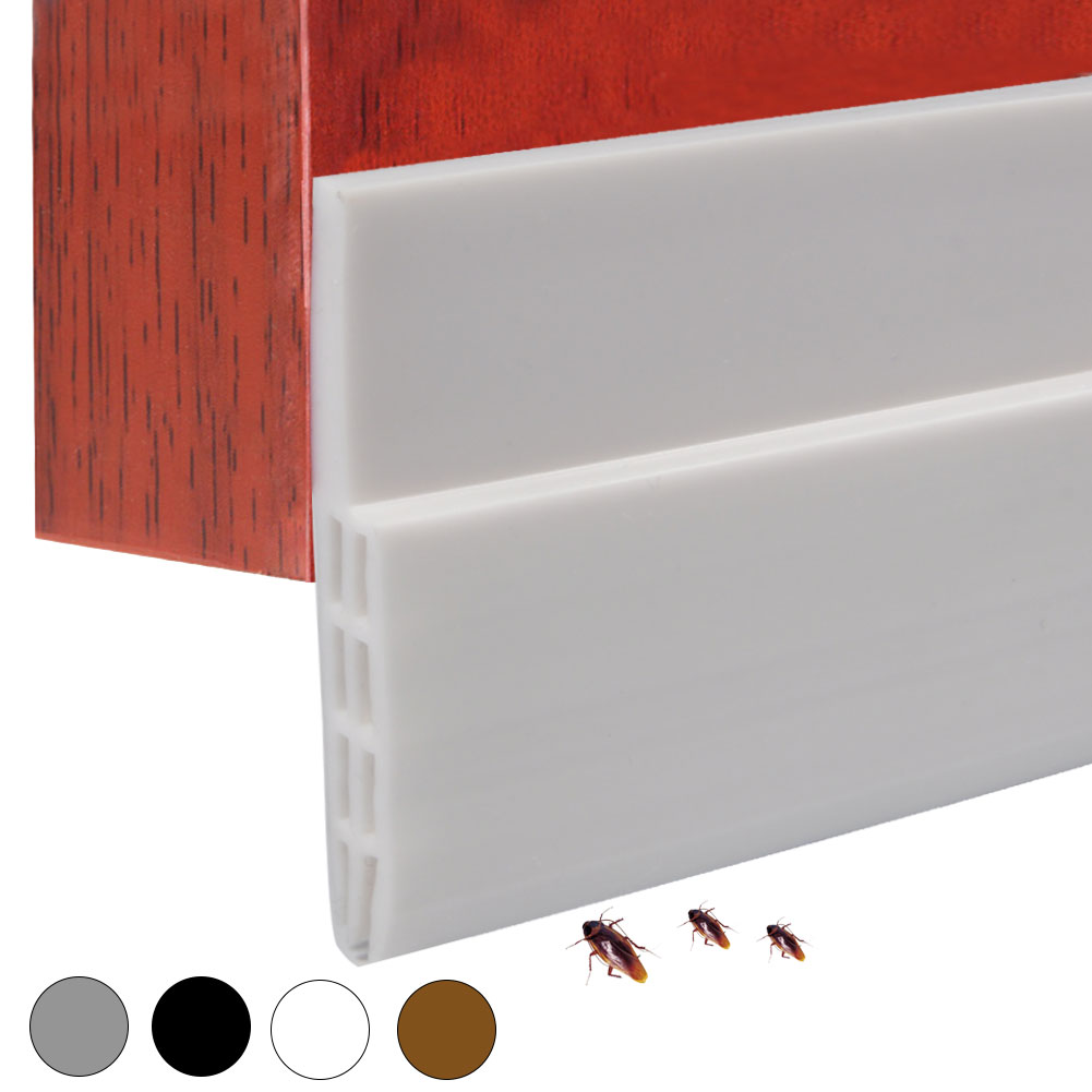 100 Cm Silikon-türdichtungsstreifen, Selbstklebend, Weiß, Für Fenster- Oder Türspalten