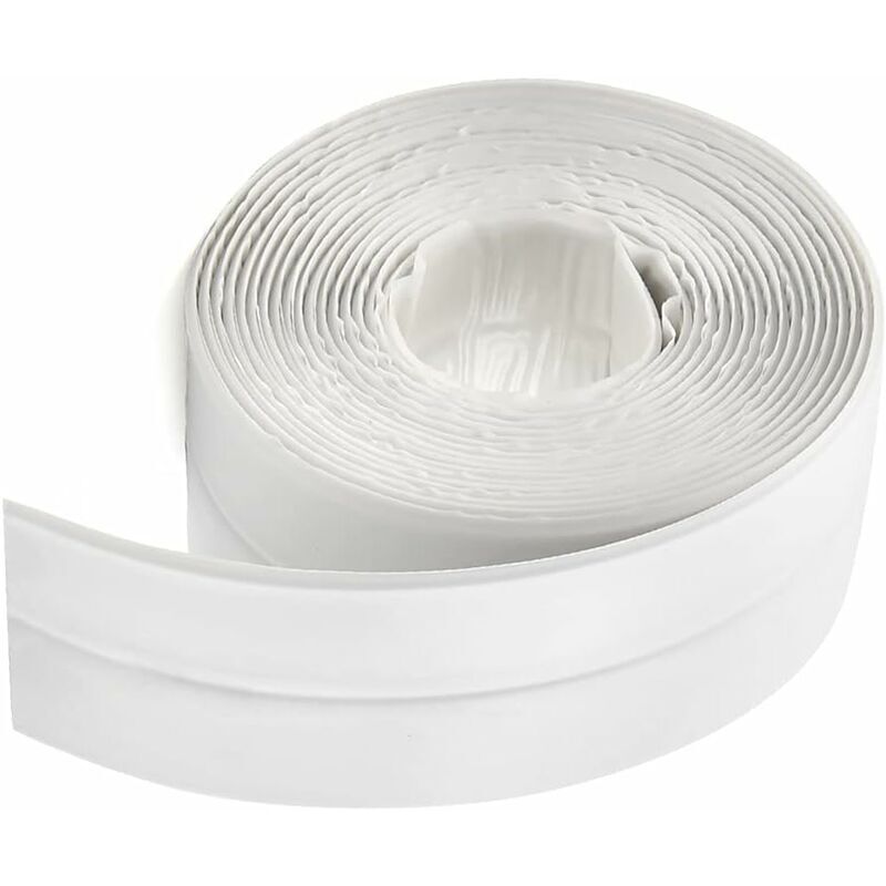 320 X 3,8 Cm Duschdichtungsstreifen, Duschdichtung, Silikondichtung Für Badezimmer, Weißes Abdeckband, Badewannendichtung, Selbstklebende Pe-eckdichtung Für Küche