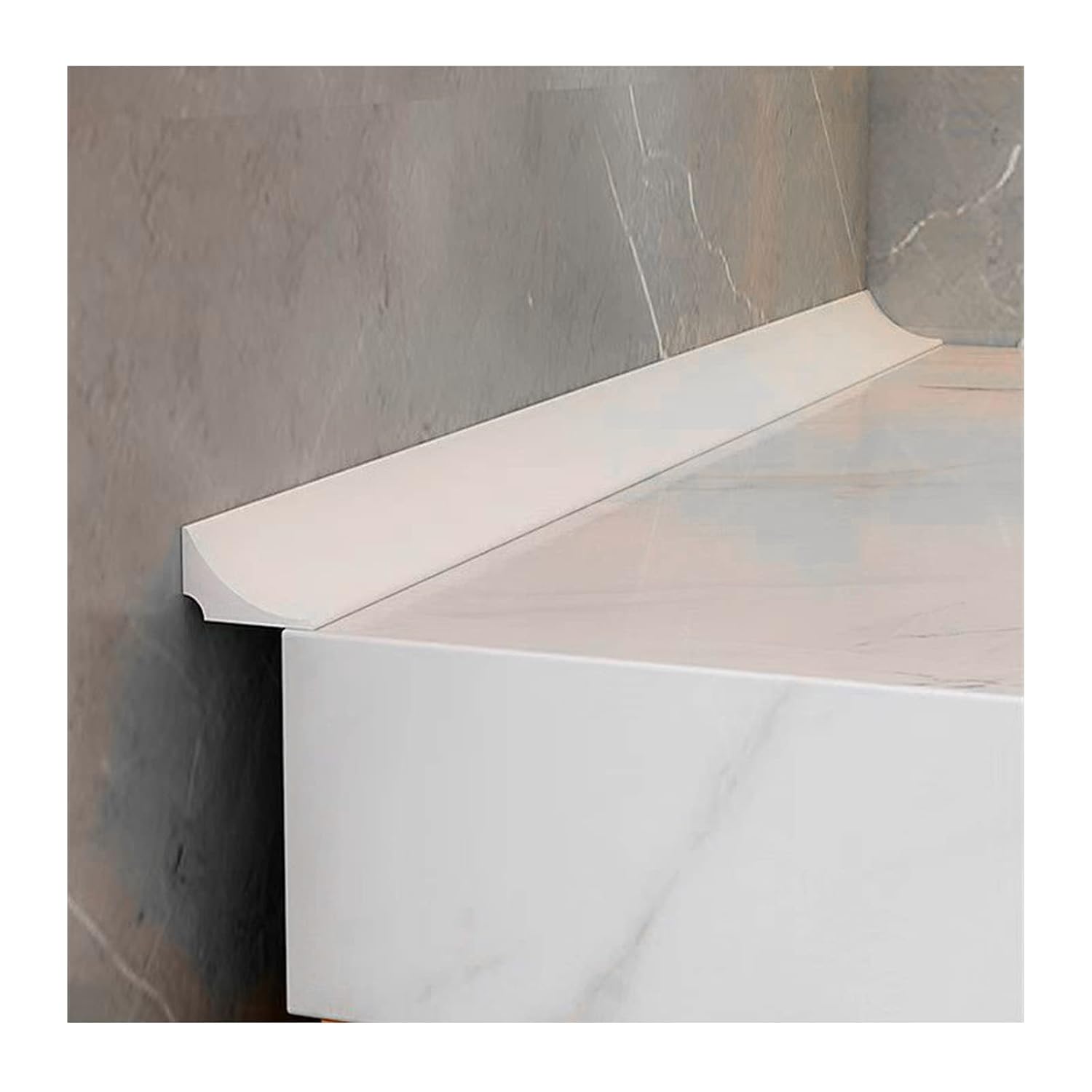 Selbstklebender Dichtungsstreifen Für Badewanne, Dusche, Duschschwelle, Wassersperre Für Waschbecken, Badewanne, Nassraumboden (weiß (2 M)-fa-