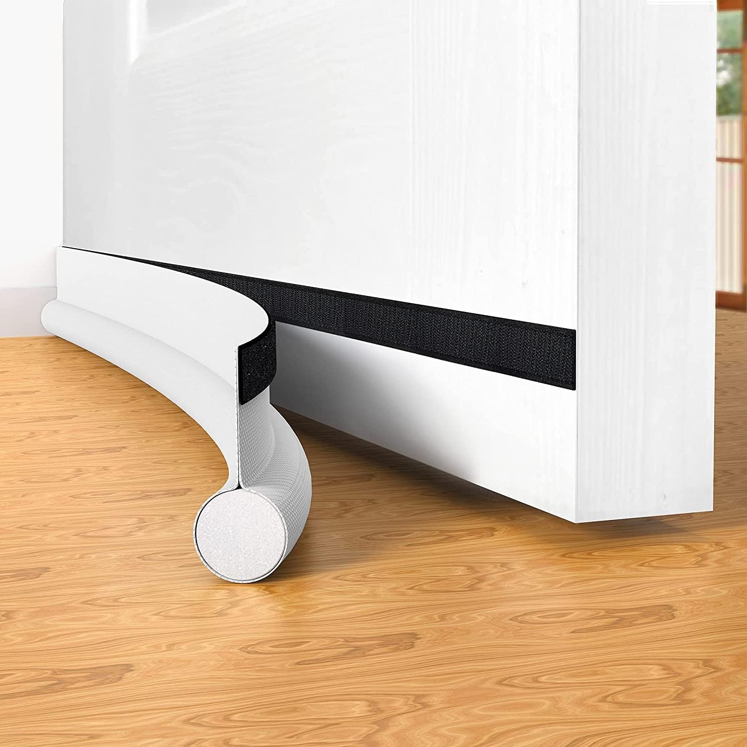 Türdichtung Mit Zugluftstopper, 94 Cm, Zuschneidbar, Für Außentüren, Weiß, 1er-pack