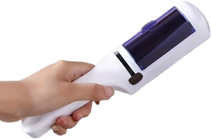 Hocheffiziente Elektrostatische Staubbürste, Wiederverwendbare Elektrostatische Reinigungsbürste, Ergonomisch Geformt, Entfernt Schnell Haare, Staubbürste (weiß)