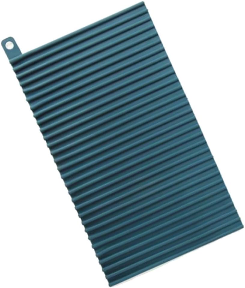 Großer Silikon-untersetzer Für Küchenarbeitsplatten Für Heiße Töpfe Und Pfannen (30 X 18 Cm) – Hitzebeständige Matte – Rutschfester Rechteckiger Untersetzer (blau)