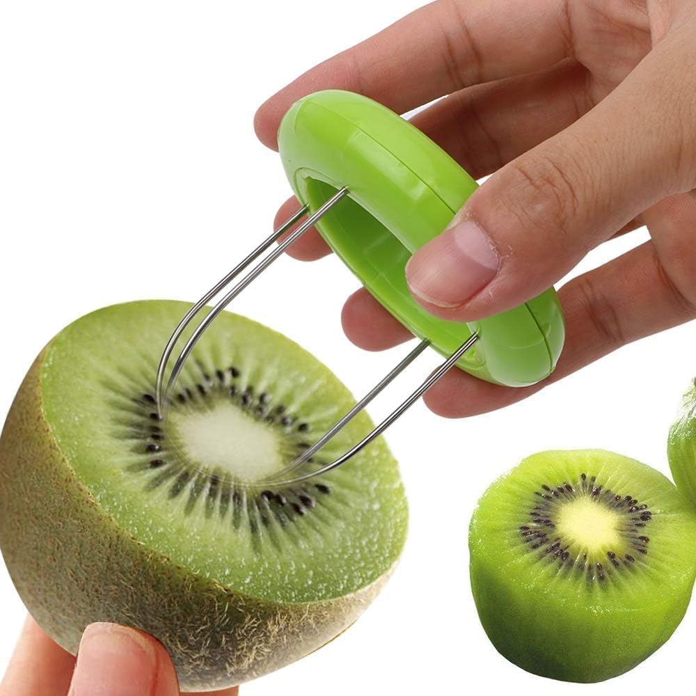 Professioneller 3-in-1-obstschäler – Schälmesser Mit Ausstecher Und Spiral-gemüseschneider Für Kiwis, Äpfel Und Gemüse (edelstahl, Ergonomischer Griff, Küchenutensil)