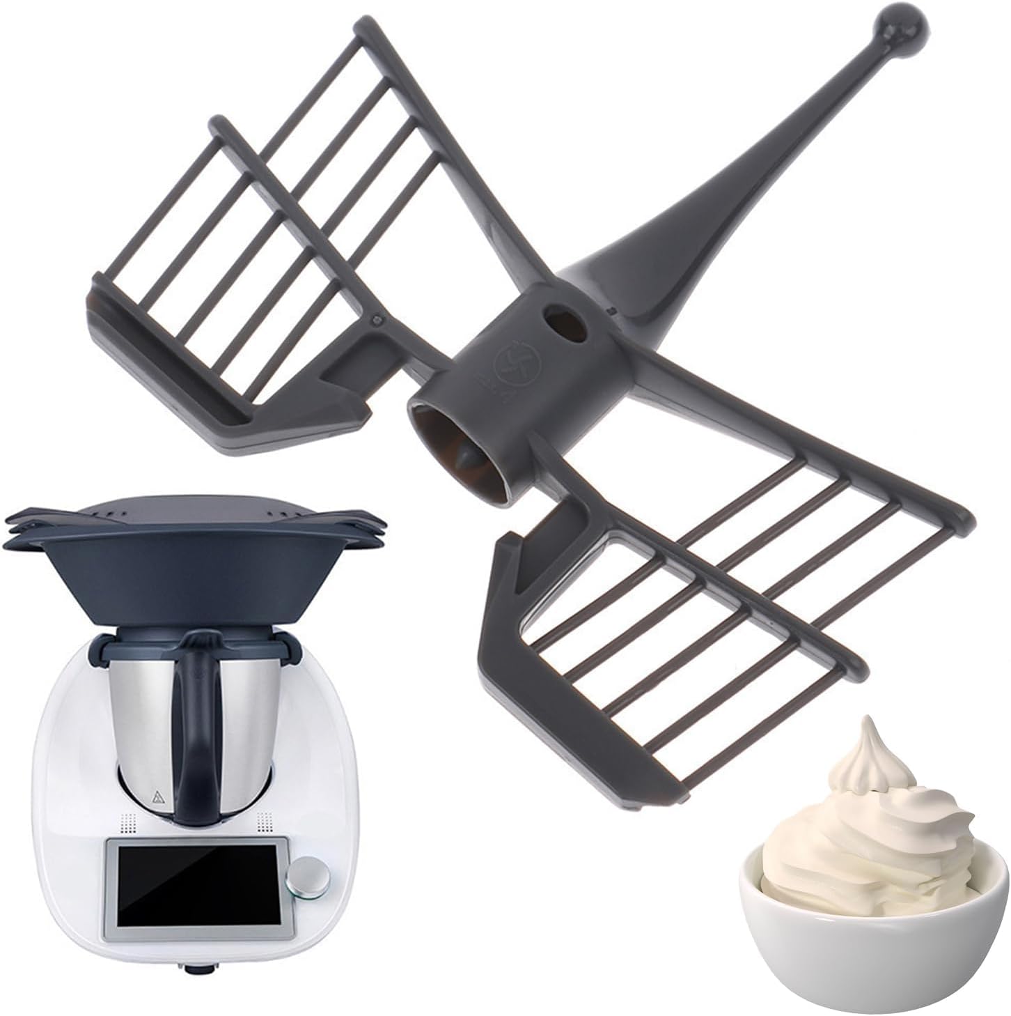 Schneebesen-set Für Vorwerk Thermomix Tm5, Tm31 Und Tm6, Hochwertiger Schmetterlings-schneebesen Als Ersatz Für Vorwerk Thermomix Tm5, Tm6 Und Tm31