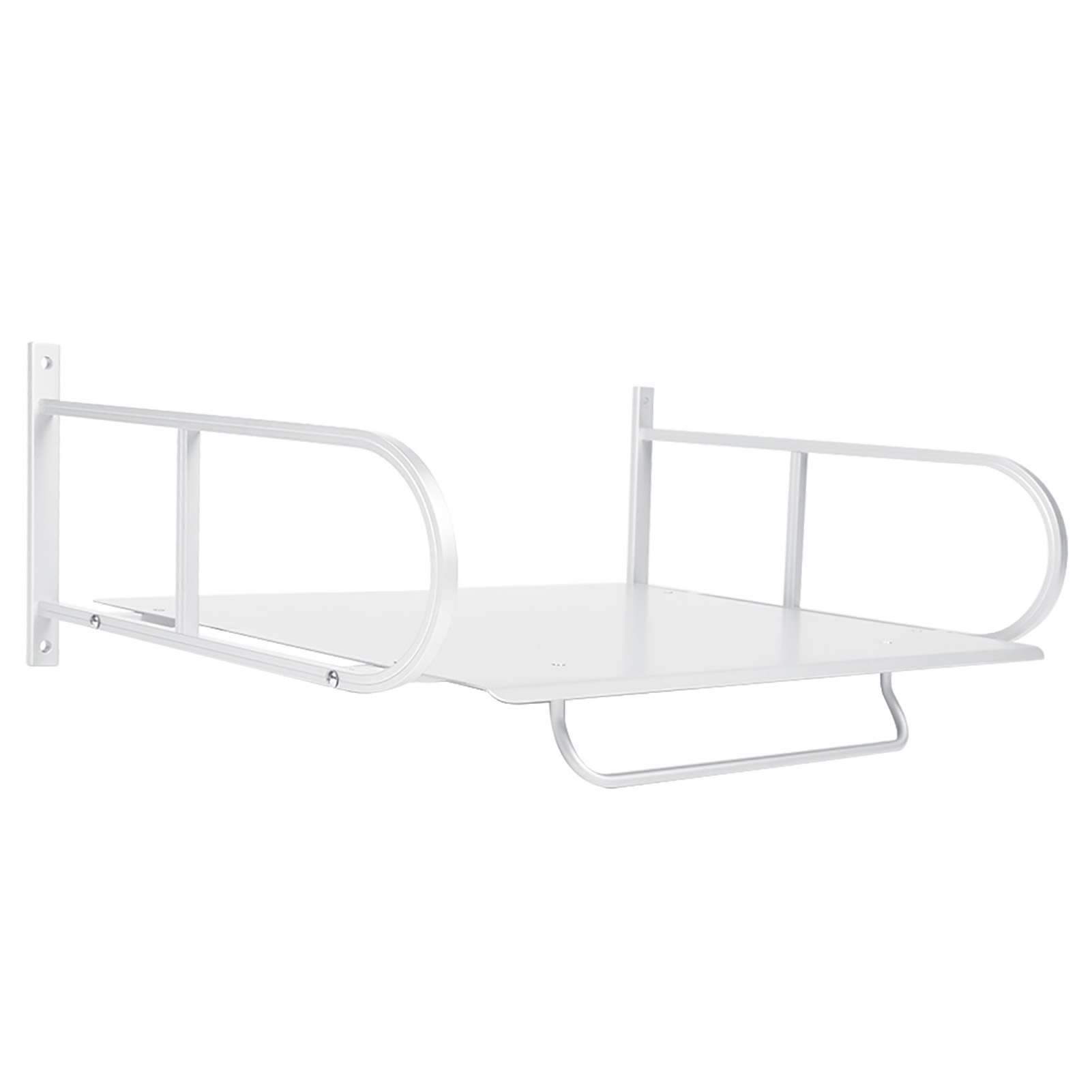 Wandmontierter Mikrowellen-ablageständer Aus Aluminium Für Die Küche