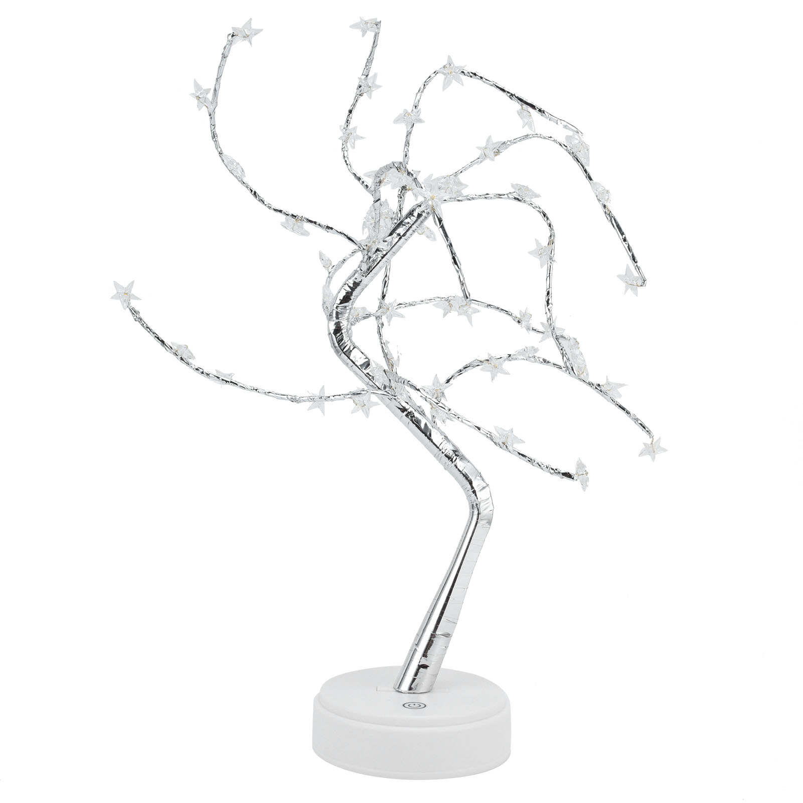 60-led-nachtlicht, Usb-betrieben, Kupferdraht-nachtlampe In Form Eines Künstlichen Baumes Mit Fünfzackigem Stern Für Die Dekoration Von Schlafzimmer Und Schreibtisch.
