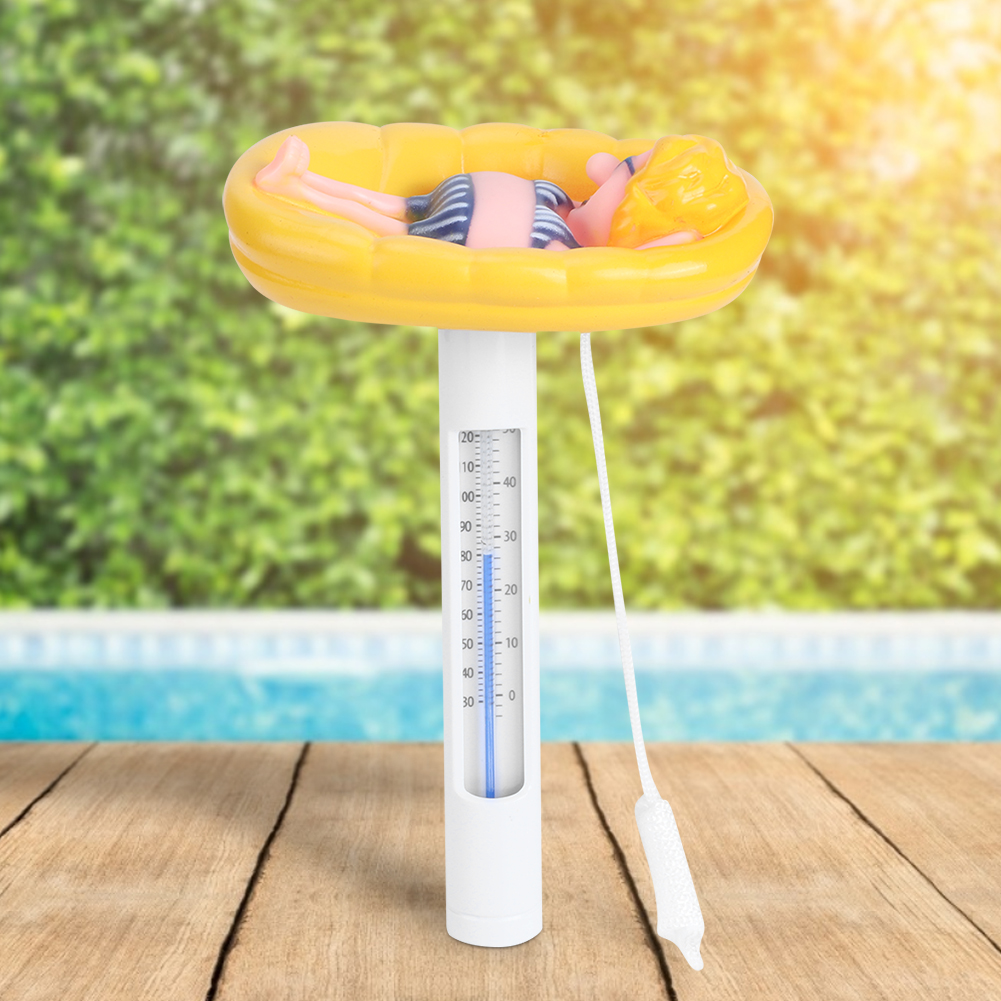 Niedliches, Schwimmendes Schwimmbadthermometer In Cartoonform Mit Temperaturanzeige In °f/°c