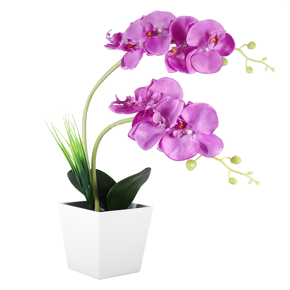 9-led-kunstblumentopflampe, Phalaenopsis-bonsai-blumenlicht, Diy-heimdekoration