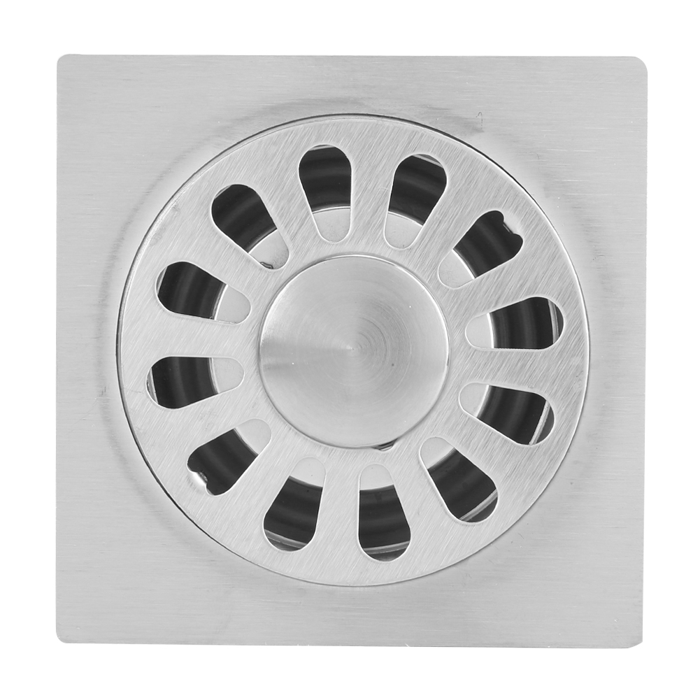2 Stück Edelstahl-bodenablauf In Quadratischer Form Für Badezimmer Und Waschmaschine