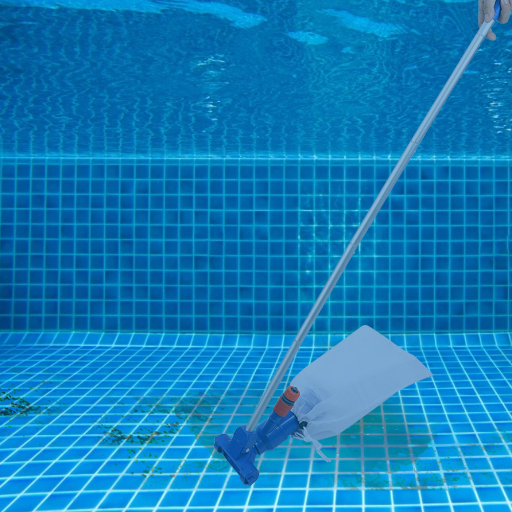 Professionelles Poolreinigungsset Mit Saugkopf Und Teichreinigungswerkzeug Inklusive 135 Cm Langer Stange