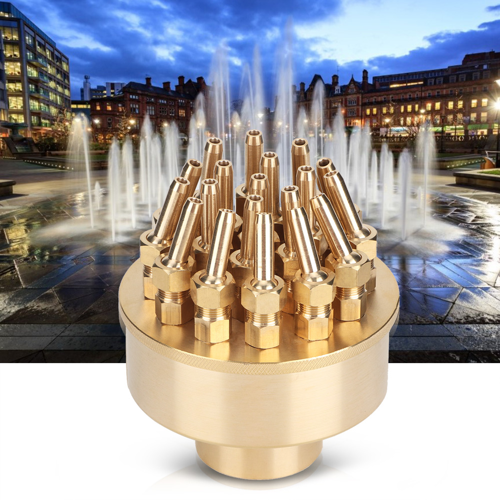 1,5" Dn40 3-lagige Messing-springbrunnendüse, Sprinkler-sprühkopf, Teich-pool-sprühkopf G1‐1/2