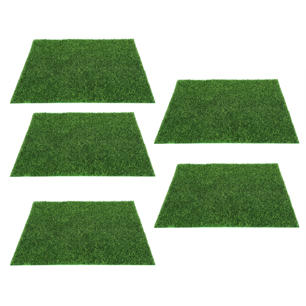 5 Stück Quadratische Künstliche Rasenstücke Für Den Garten, Diy-miniaturlandschaftsdekoration, 30 X 30 Cm