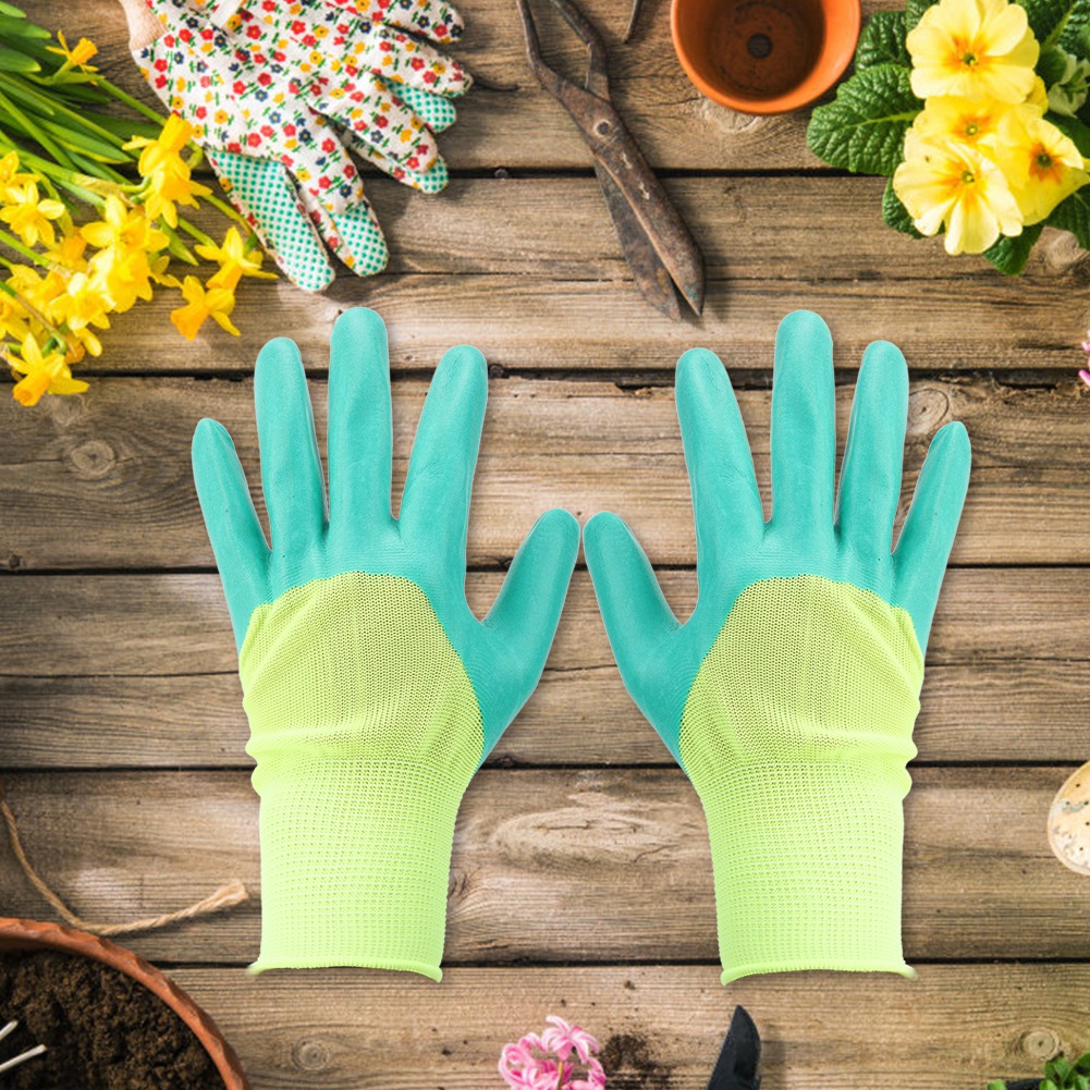 Paar Strapazierfähige, Atmungsaktive Und Rutschfeste Arbeitshandschuhe Für Haus, Garten Und Fabrik