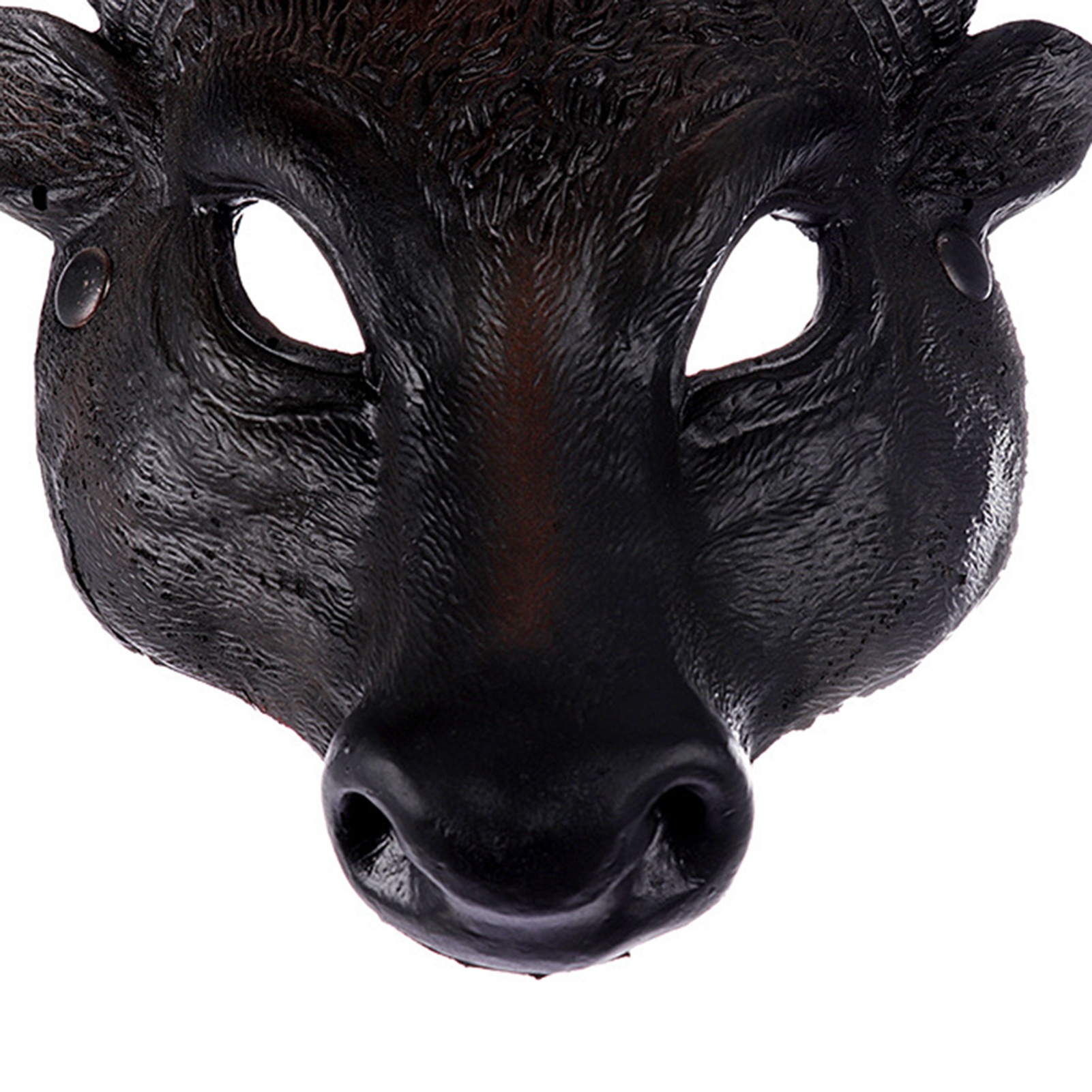 Halbgesichtsmaske Aus Pu-schaumstoff, 3d-realistische Büffelkopf-optik