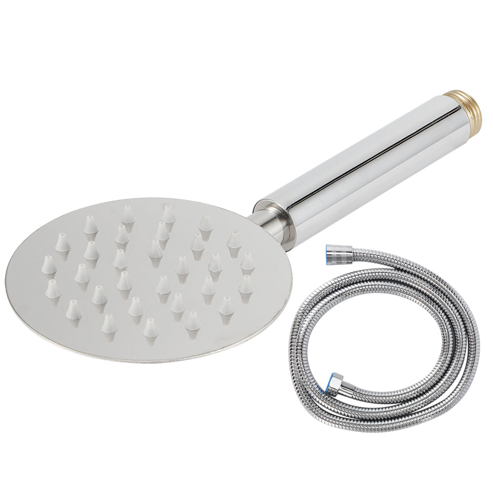 G1/2-zoll-gewinde-handbrausekopf, Hochdruck-rundduschkopf, Duschsprüher Für Badezimmer (duschkopfschlauch)