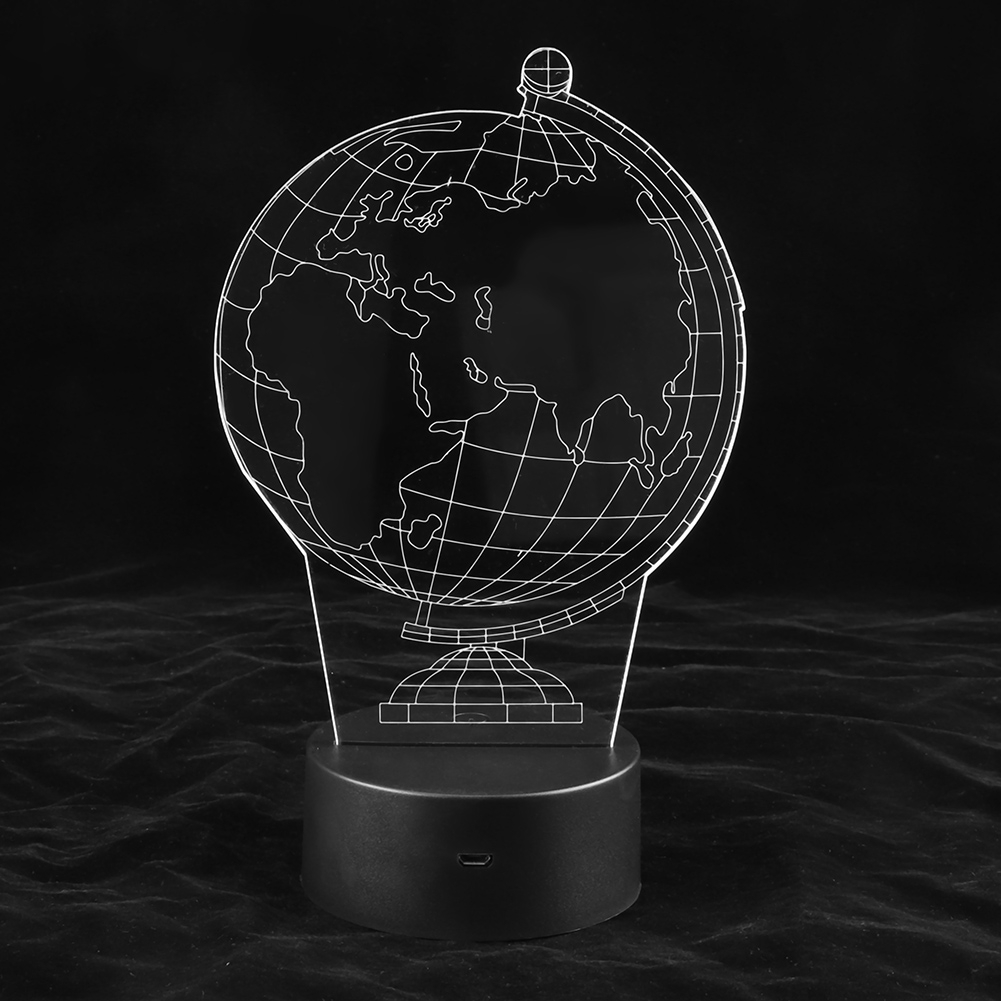 Mini-globus-förmige Optische Lampe Mit 7 Farben, Led-nachtlicht, Heimdekoration, Geschenk