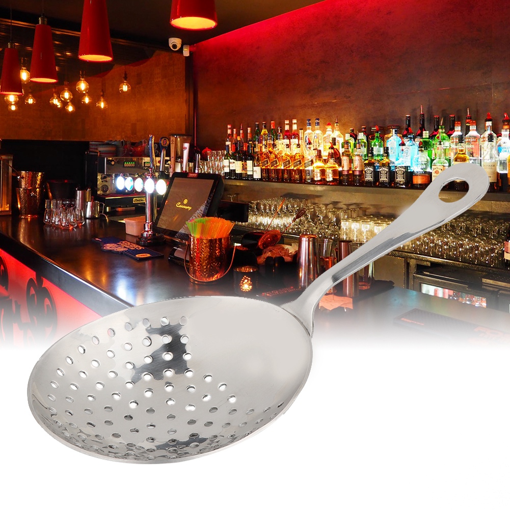 Edelstahl-siebe, Eisgetränkefilter, Löffelsieb, Cocktail-barkeeper-werkzeuge, Barzubehör