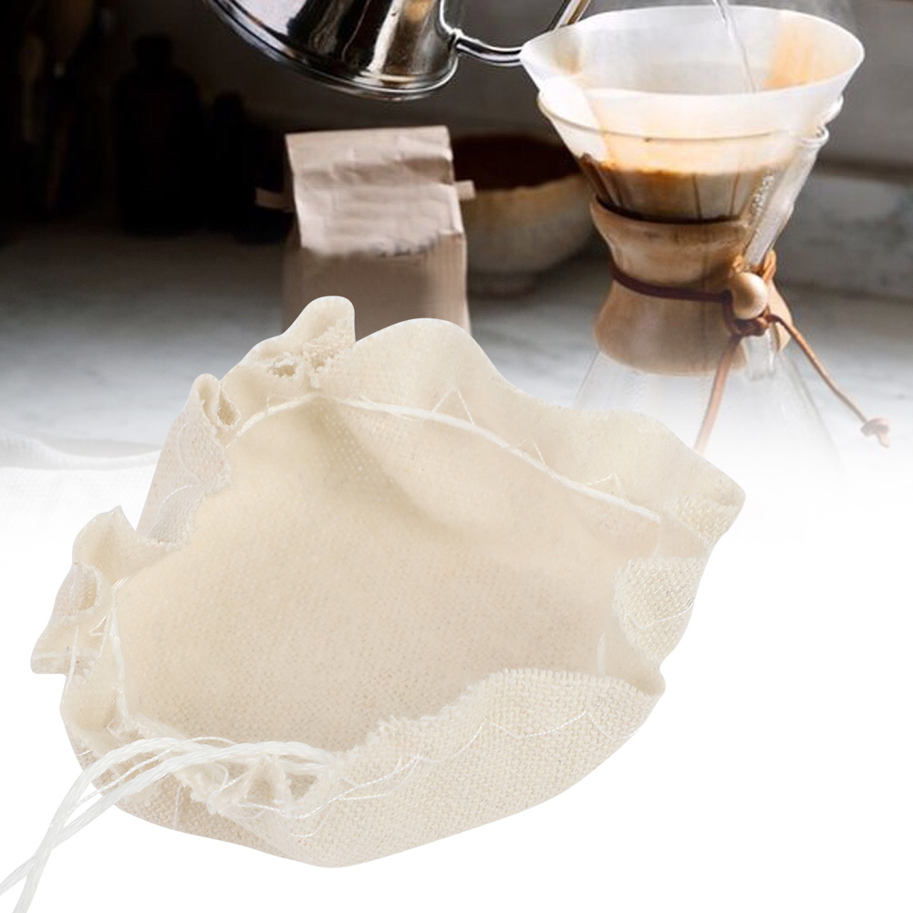 10 Stück Lebensmittelechte Nylon-siphon-kaffeefilter, Runde Stofffilter Für Kaffeefilter