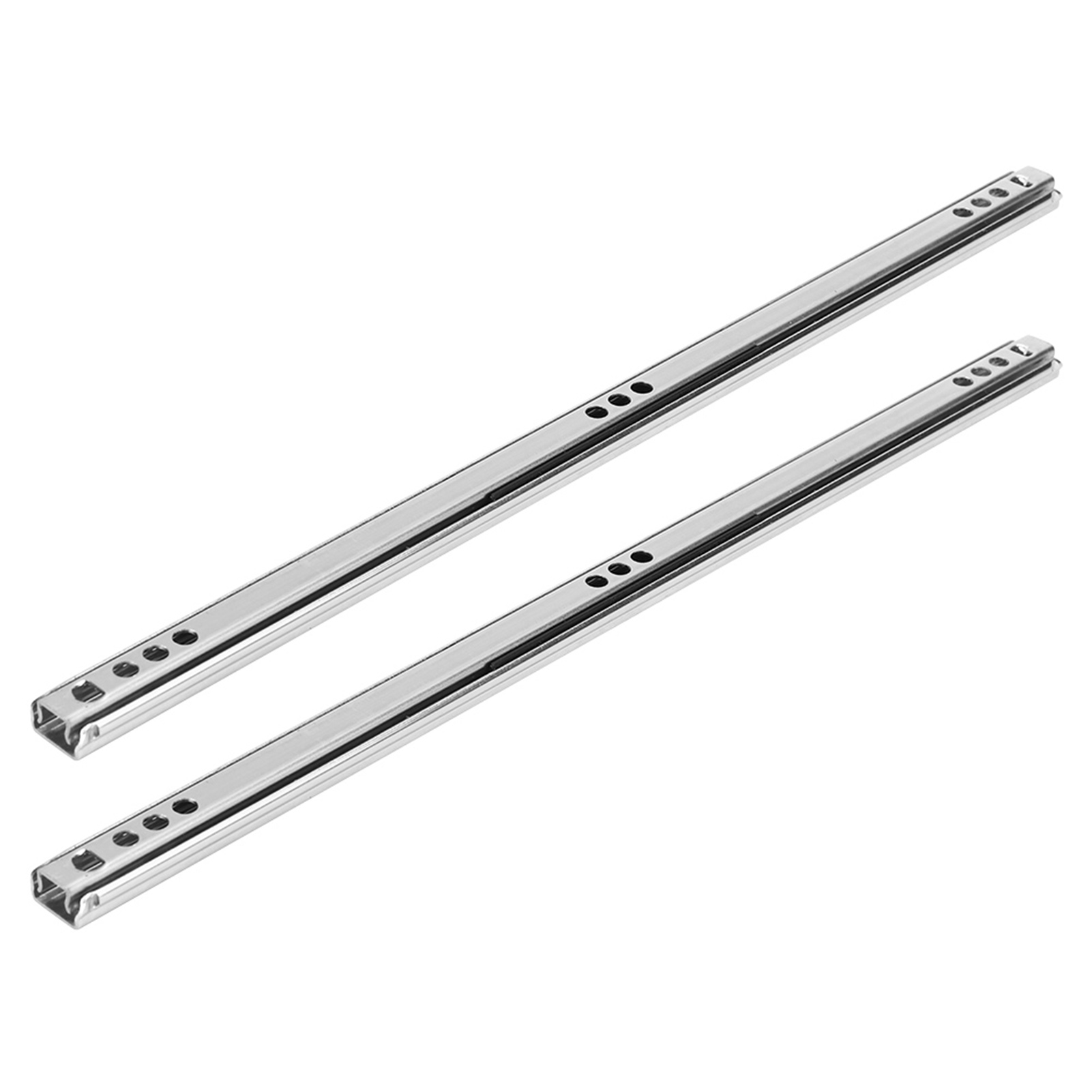 2 Stück/set 342x17mm Kaltgewalzter Stahl-schubladenschienen Mit Kugellager Für Schrank-sideboards